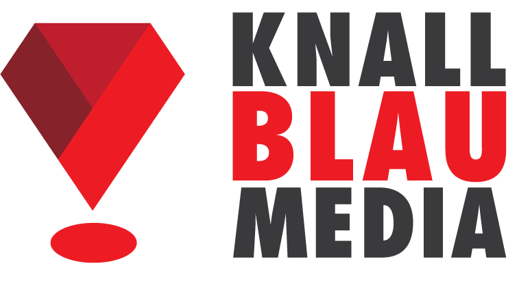 knallblaumedia logo mit schrift 757px
