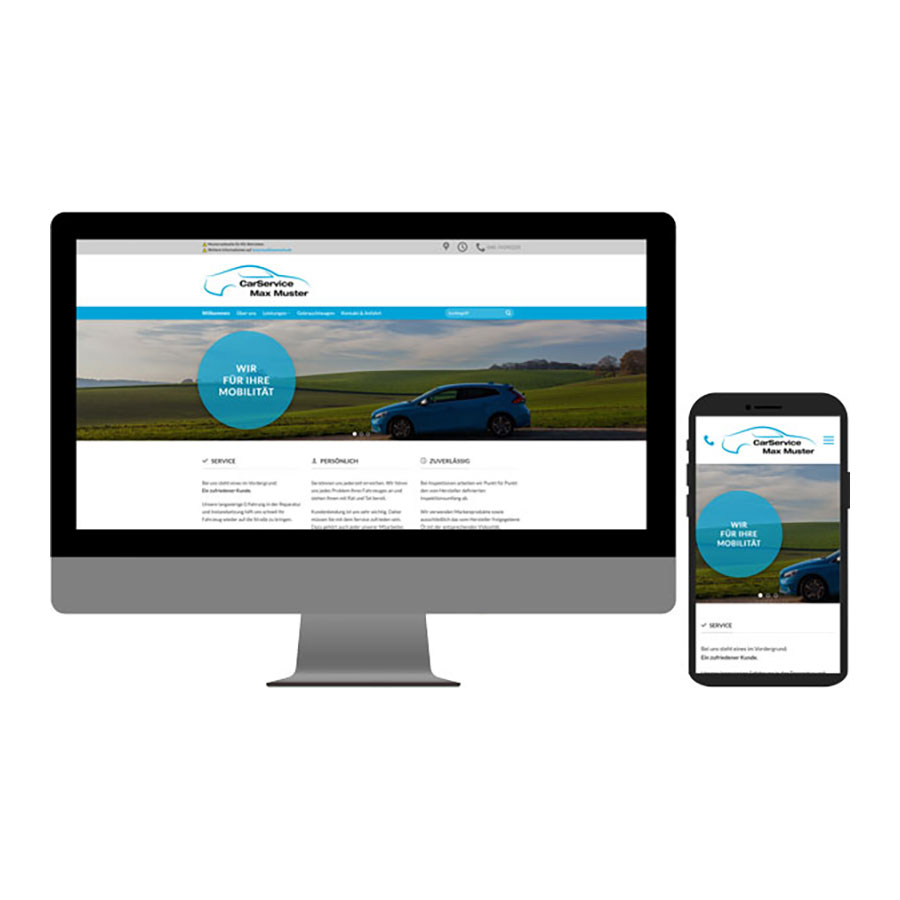 referenz autowerkstatt mustermann kfz website