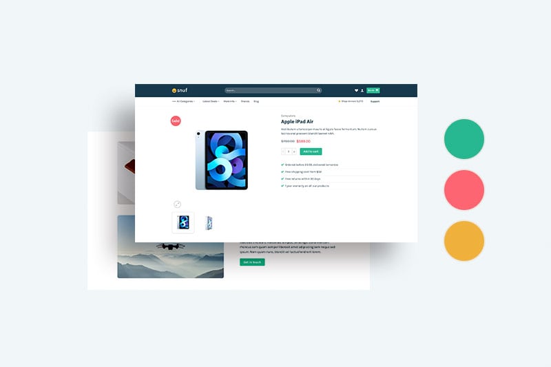 customise snuf demo template flatsome theme woocommerce