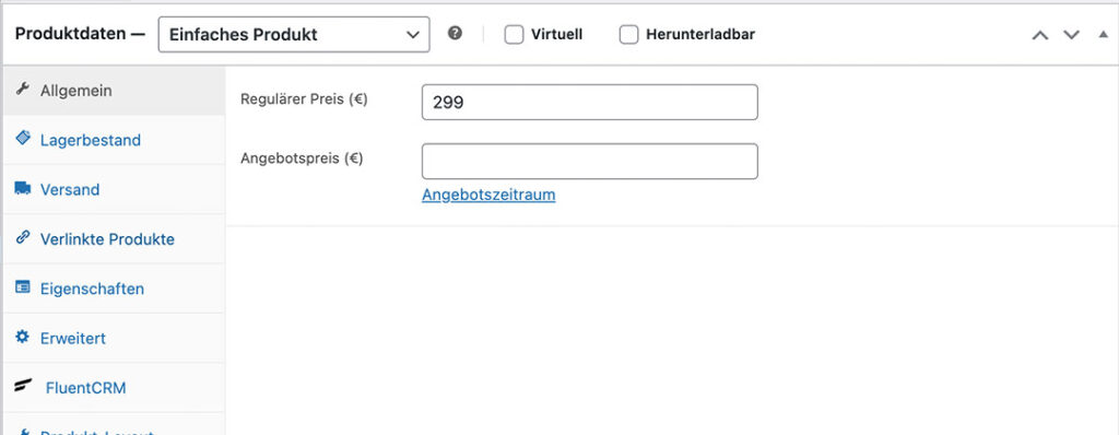 woocommerce einstellungen